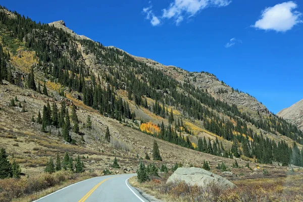 Estrada Montanha Montanhas Rochosas Colorado — Fotografia de Stock