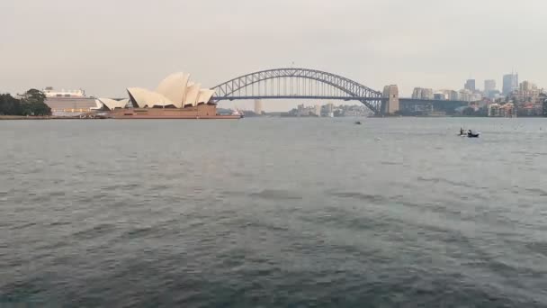 Kajakken Opera House Time Lapse Sydney Australië — Stockvideo