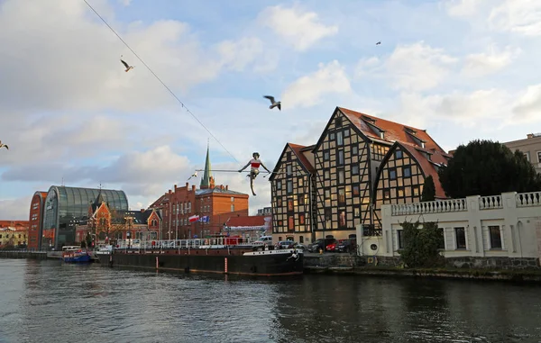 Landscape with the Tightrope Walker and the Granaries - Bydgoszcz, Poland