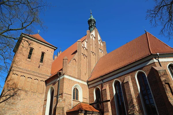 Vista Catedral Bydgoszcz Catedral São Martinho São Nicolau Bydgoszcz Polónia — Fotografia de Stock