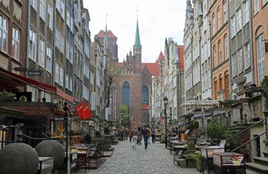 Yürüyen Mariacka Caddesi - Gdansk, Polonya