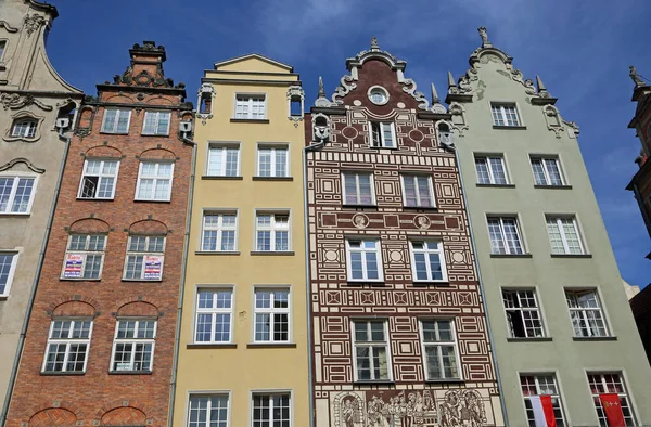 Colorful Tenement Houses Gdansk Poland — Stock Photo, Image