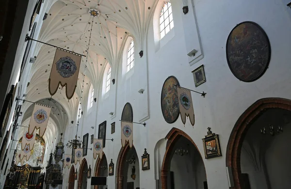 Hauptschiff Der Oliwa Kathedrale Danzig Oliwa Polen — Stockfoto