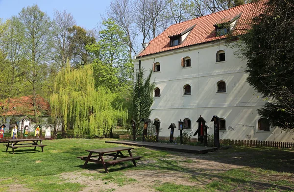 Abdij Granary Het Park Gdansk Oliwa Polen — Stockfoto