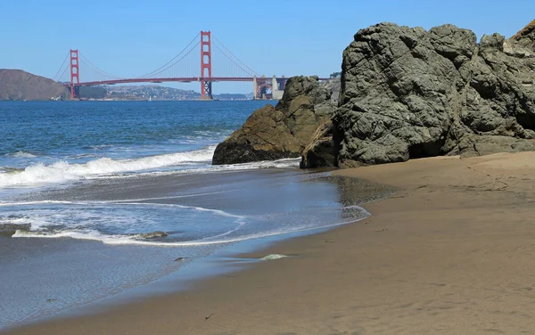 Rocks Baker Beach San Francisco California — Stock Photo, Image