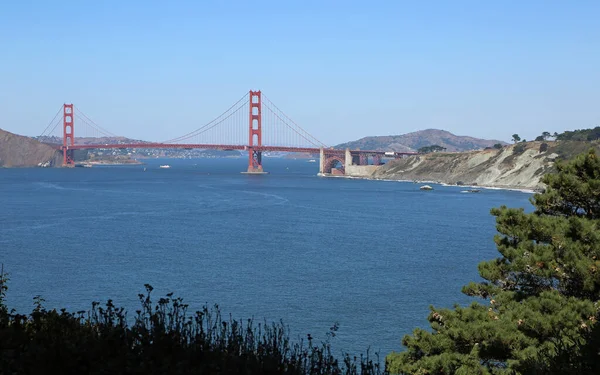 Golden Gate Bridge Cliff San Francisco California — Stock Photo, Image