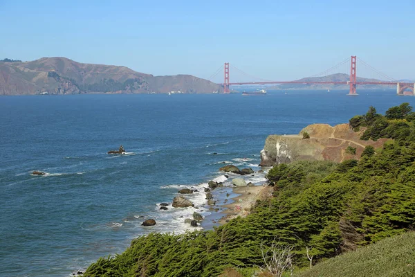 Romantic Landscape Golden Gate San Francisco California — Stock Photo, Image