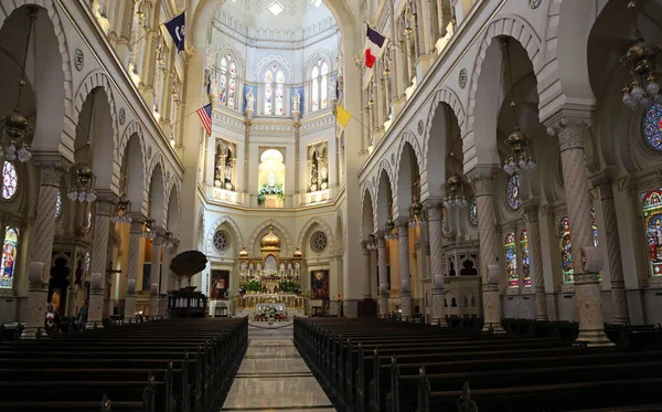 Huvudskepp Obefläckad Avlelse Jesuit Church New Orleans Louisiana — Stockfoto