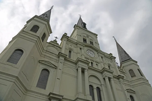 Vista Para Louis Cathedral New Orleans Louisiana — Fotografia de Stock
