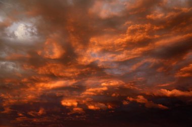 Fire clouds - South Dakota clipart