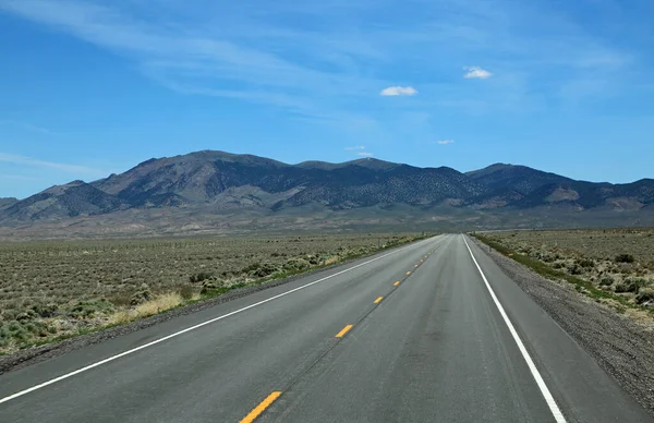 Prázdná Cesta Road Nevada — Stock fotografie
