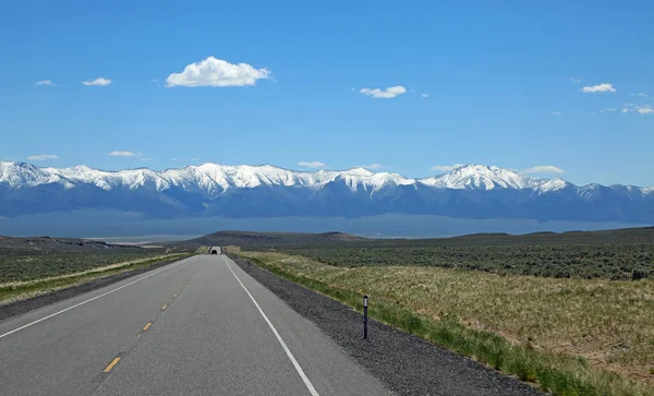 Jízda Vrcholku Airy Toiyabe Range Nejosamělejší Cesta Americe Nevada — Stock fotografie
