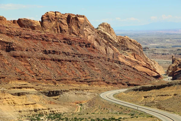 Red wall of Spotted Wolf Canyon — Stock Photo, Image