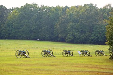 Cannons on Battlefield of Shiloh clipart