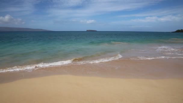 Praia grande em Makena SP — Vídeo de Stock