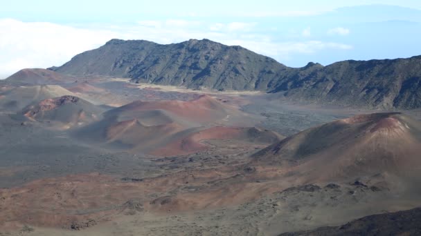 Haleakala Np kül koniler — Stok video