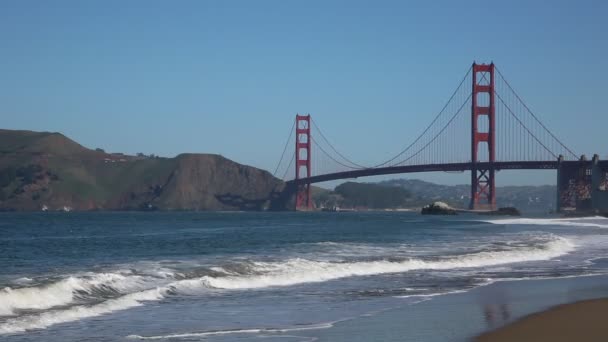 Puente de puerta de oro — Vídeo de stock