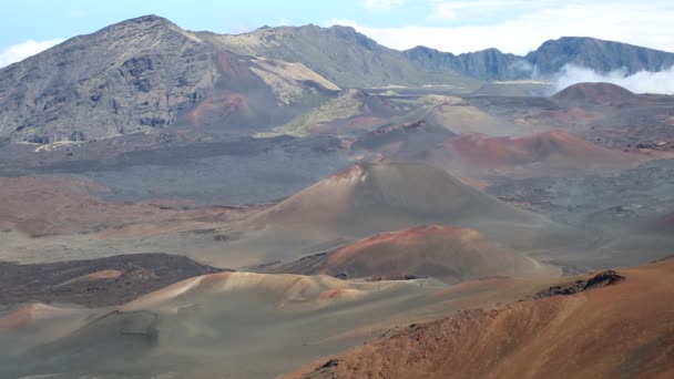 Вулканические конусы Халеакалы — стоковое видео