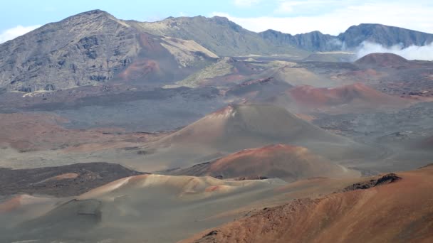 Volcanic cones in Haleakala — Stock Video