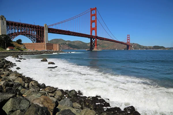 Fort Point and Golden Gate Bridge — Stock Photo, Image