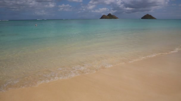 Strand von Lanikai — Stockvideo