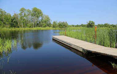 Rıhtımdaki manzara - Voyageur Ulusal Parkı, Minnesota
