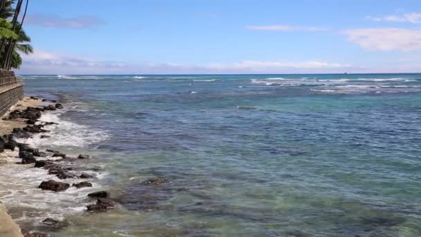 Vista dall'oceano a piedi — Video Stock