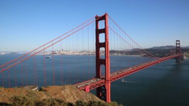 San Francisco Golden Gate Köprüsü arkasında manzaraya