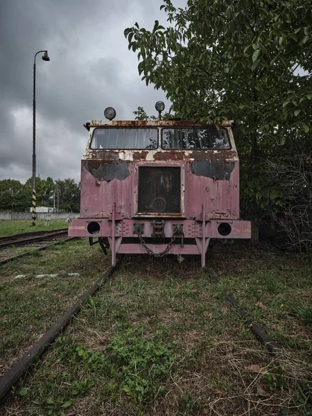 Eski Tarihi Tren Istasyonu Bratislava Slovakya — Stok fotoğraf