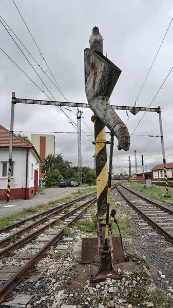 Equipo Histórico Antiguo Del Detalle Del Depósito Del Tren —  Fotos de Stock