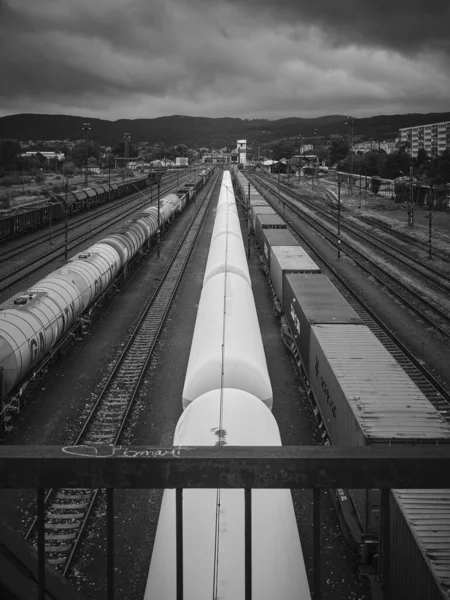 Old Historic Train Depot Bratislava Slovakia — стокове фото