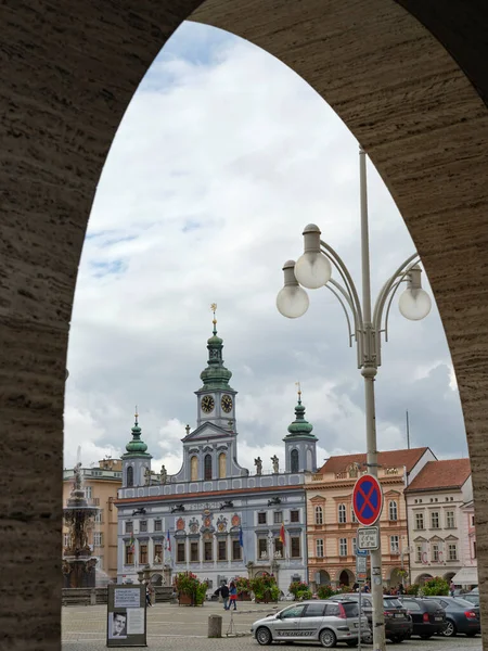 Çek Cumhuriyeti, Ceske Budejovice 'deki güzel eski tarihi bina