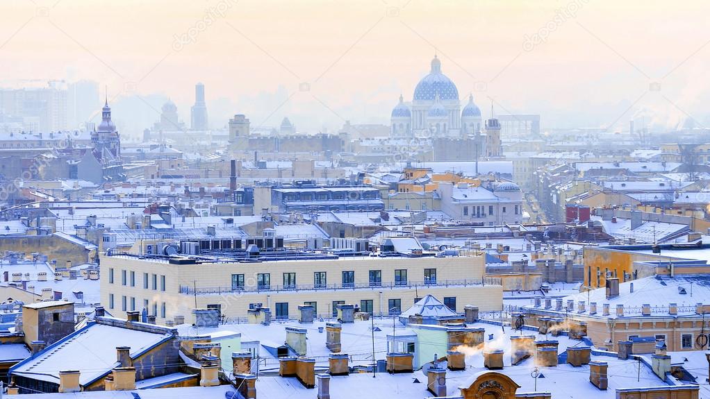 Panorama of St. Petersburg. View from St. Isaac's Cathedral.