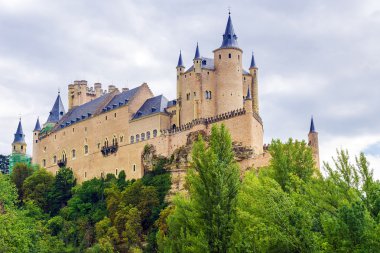 Alcazar of Segovia - the palace and fortress of the Spanish king clipart