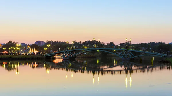 Obloukový most v Tsaritsyno. Moskva — Stock fotografie