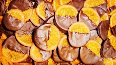 Çikolata şekerleme portakal