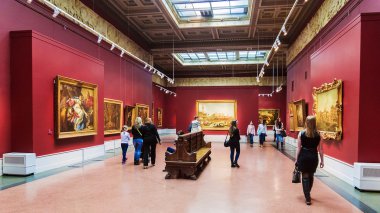 Moskova, Rusya - 6 Nisan: Devlet güzel af adlı Sanatlar Müzesi