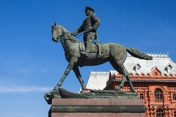 Žukov pomník v Moskvě — Stock fotografie