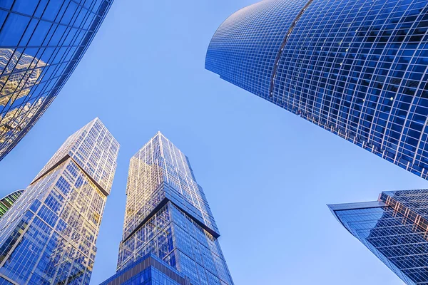 Glass facades of skyscrapers — Stock Photo, Image