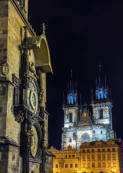 Astronomické hodiny na Staroměstském náměstí v Praze — Stock fotografie