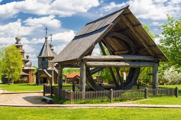 Museo di architettura in legno a Suzdal, Anello d'oro della Russia — Foto Stock