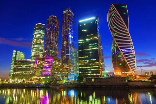 Moskva, Rusko - 8. srpna: Moskevské Mezinárodní obchodní centrum, — Stock fotografie