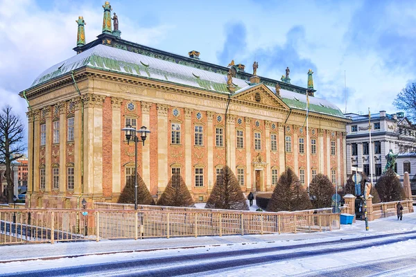 Winter streets of Stockholm, Sweden — Stock Photo, Image