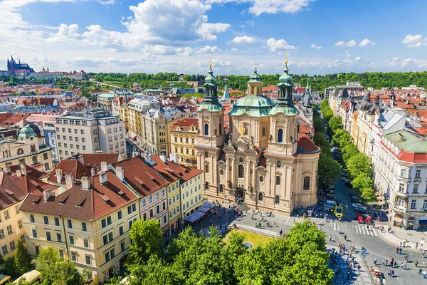 St. Nikolaus-Kirche in Prag, Tschechische Republik lizenzfreie Stockfotos