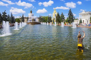 Çeşme taş çiçek Vvc, Moskova, Rusya Federasyonu