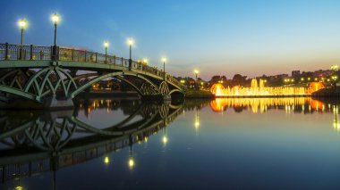 Müzik çeşme Tsaritsyno Park, Moskova. Rusya