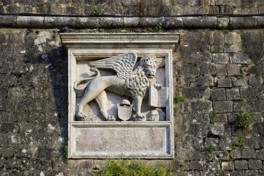 Kotor, Karadağ kasabasında Venedik aslan