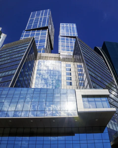 Glass facades of skyscrapers — Stock Photo, Image