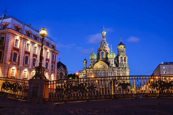 Templom, a Megváltó, a vér, Saint-Petersburg, Oroszország — Stock Fotó