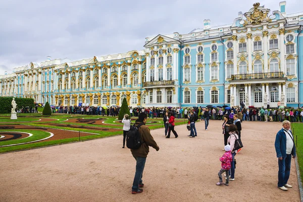 PUSHKIN, RUSSIA-JUNHO 20. Catherine Palace em Pushkin 20 de junho , — Fotografia de Stock